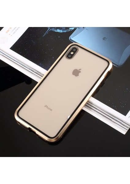 Apple iPhone Xs / x 5.8 Inç Uyumlu Temperli Cam + Metal Çerçeve Telefon Kılıfı (Yurt Dışından) indirimleri