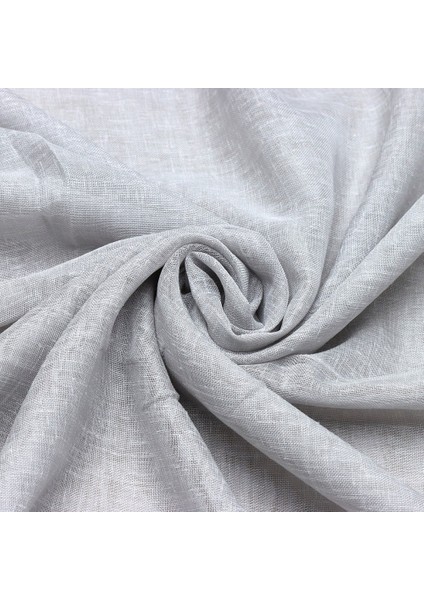 Naturel Keten Açık Gri Renk Kalın Doku1/3 Pileli Tül Perde Kırışmaz Yeni Sezon indirimleri