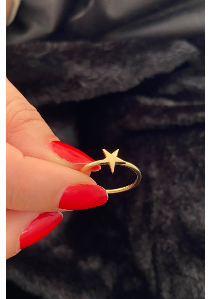 14 Ayar Altın Düz Yıldız Yüzük 2 fiyatları