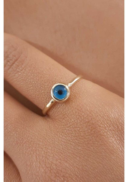 14 Ayar Altın Göz Yüzük