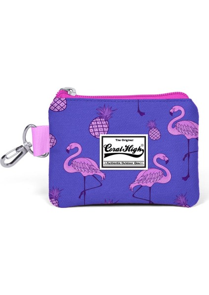 Coral High Kids Lavanta Flamingo Desenli Bozuk Para Çantası 21726