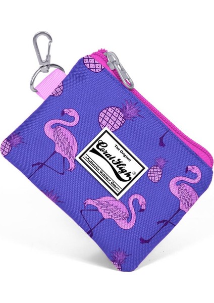 Coral High Kids Lavanta Flamingo Desenli Bozuk Para Çantası 21726