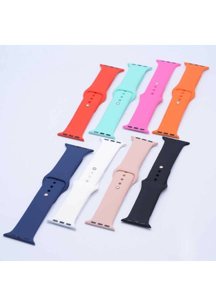 Apple Watch Uyumlu 1 2 3 4 5 6 Se 40MM Yumuşak Pürüzsüz Lila Klasik Kordon