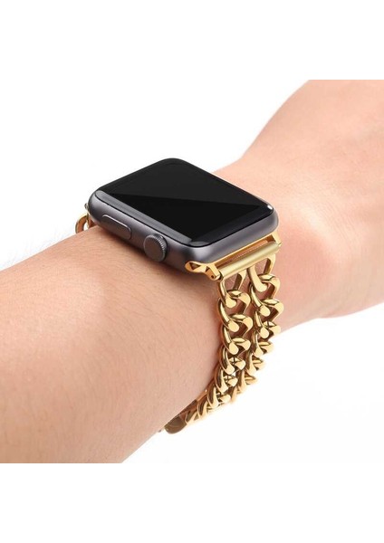 Apple Watch Uyumlu 2 3 4 5 6 Se 42MM Cowboy Metal Kordon