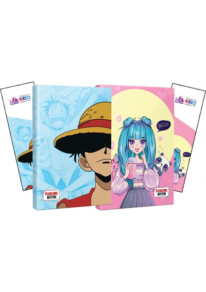Ikili Luffy Catgirl Defter ve Ayraç
