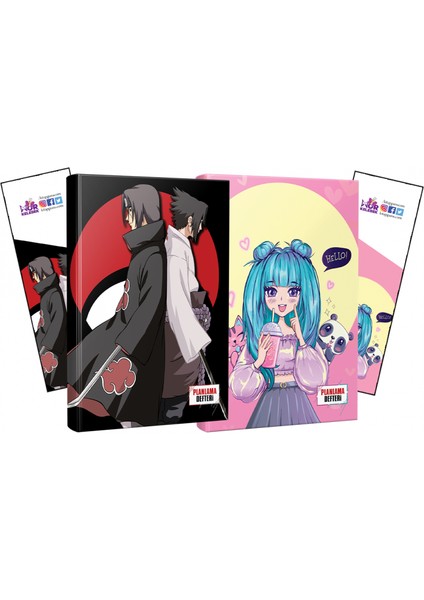 Ikili Sasuke Itachi Catgirl Defter ve Ayraç