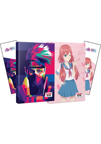 Ikili Naruto Flying Kisses Defter ve Ayraç
