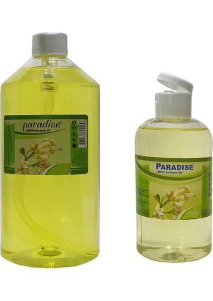 Limon Kolonyası 1 Lt + 500 ml 2'li 80 Derece