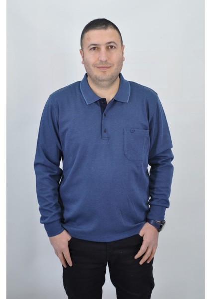 Polo Yaka Erkek Sweatshirt