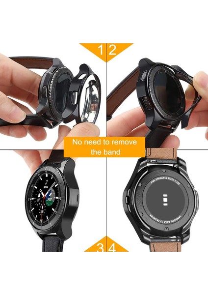Samsung Galaxy Watch 4 Classic 46MM Önü Açık Tasarım Silikon Kılıf fırsatları