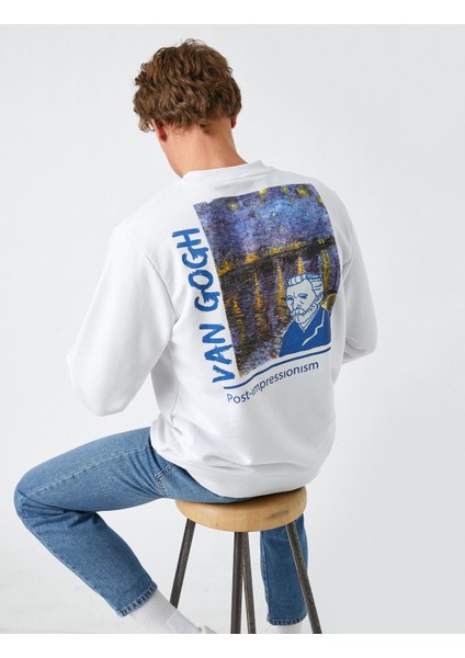 Van Gogh Sweatshirt Lisanslı Baskılı