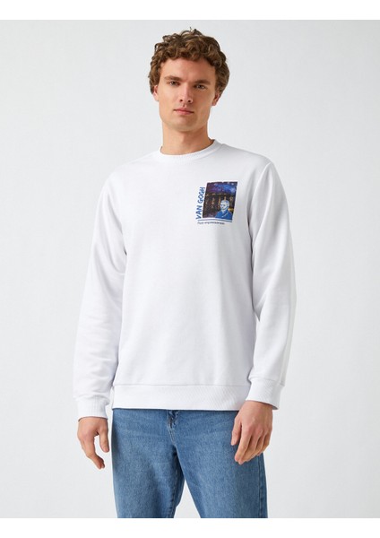 Van Gogh Sweatshirt Lisanslı Baskılı