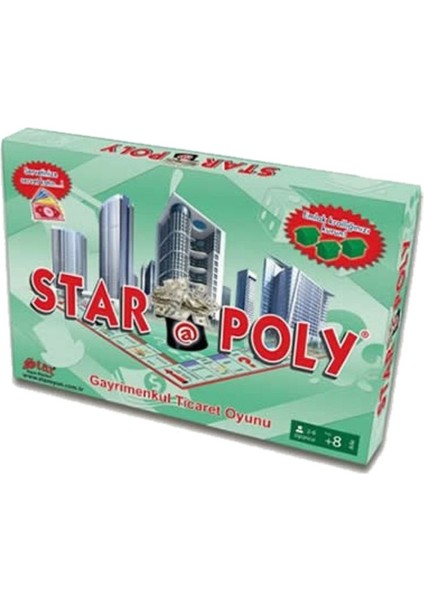Poly Emlak Ticaret Oyunu Monopoly Monopoli Metropol Starpoly