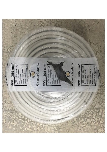 3x6 Nym Kablo Tam Bakır 100 Metre