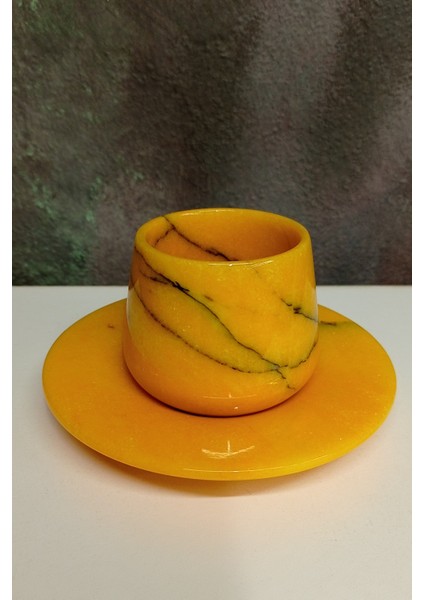 Renkli Mermer Fincan