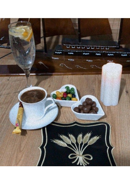2'li Başak Desenli Kokteyl Peçetesi