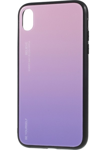 Apple iPhone Xr 6.1 Inç Uyumlu Degrade Renkli Cam Pc + Tpu Telefon Kılıfı (Yurt Dışından) modelleri