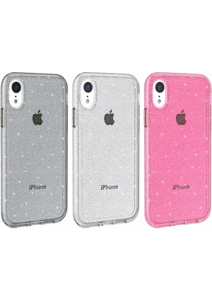 Apple iPhone Xr 6.1 Inç Uyumlu Hibrit Simli Pc + Tpu Telefon Kılıfı (Yurt Dışından) fiyatları