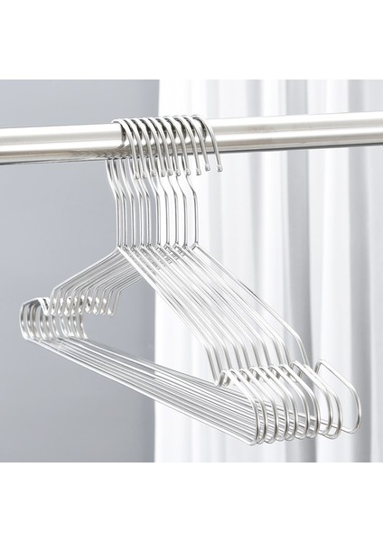 Metal Elbise Askısı 60 Adet Kıyafet Askısı Pantolon Askısı Tel Askı