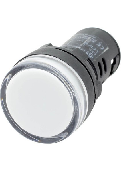 22 mm Beyaz Ledli Sinyal Lambası 220V Ac Gwest