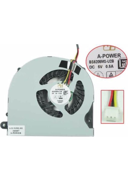 Monster Abra A7 V7.1.3, A7 V7.1.4 Notebook Fan (Sol)