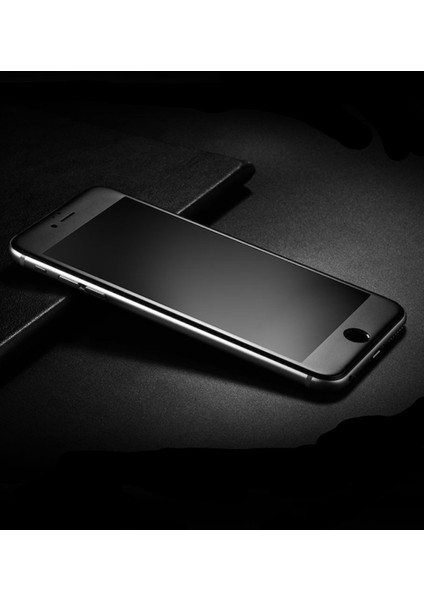 Iphone 8 Plus Mat Ekran Seramik Tam Kaplayan Kırılmaz Cam Nano Ekran Koruyucu Siyah
