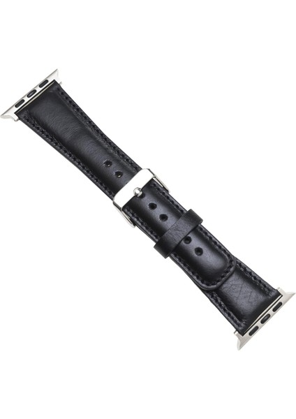 Apple Watch Uyumlu Deri Kordon 42-44MM Taba