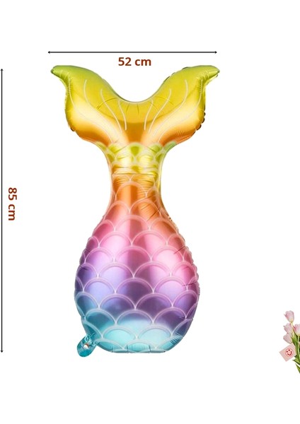 Deniz Kızı Kuyruk Folyo Balon - 80 cm x 50 cm fiyatları
