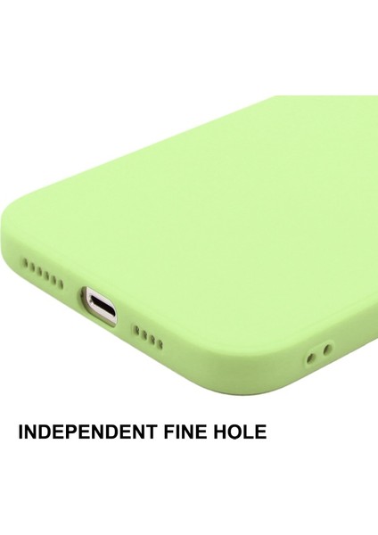 Apple iPhone 13 Için Düşmeye Dayanıklı Hassas Kesim Sıvı Silikon Telefon Kılıfı - Açık Yeşil (Yurt Dışından) fırsatları