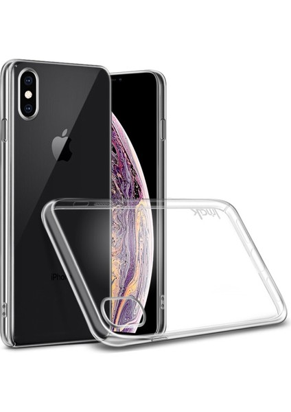 Apple iPhone Xs Için Max 6.5 Inç Uyumlu Tpu+Pc Ekran Korumalı Telefon Kılıfı - Şeffaf (Yurt Dışından)