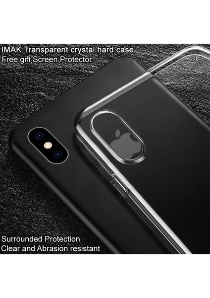 Apple iPhone Xs Için Max 6.5 Inç Uyumlu Tpu+Pc Ekran Korumalı Telefon Kılıfı - Şeffaf (Yurt Dışından) fırsatları