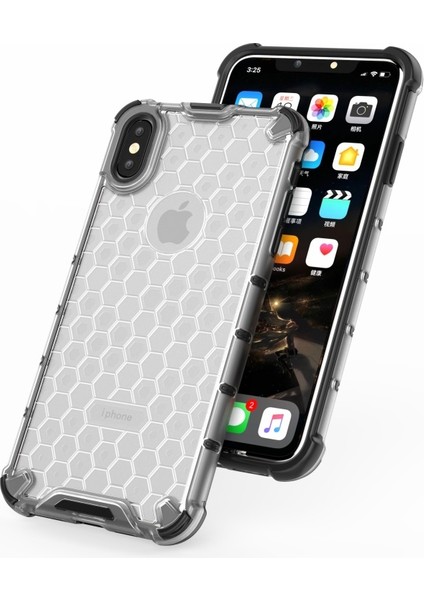 Apple iPhone Xs Için Max 6.5 Inç Uyumlu Tpu+Pc Hibrit Telefon Kılıfı - Gri (Yurt Dışından) fiyatları