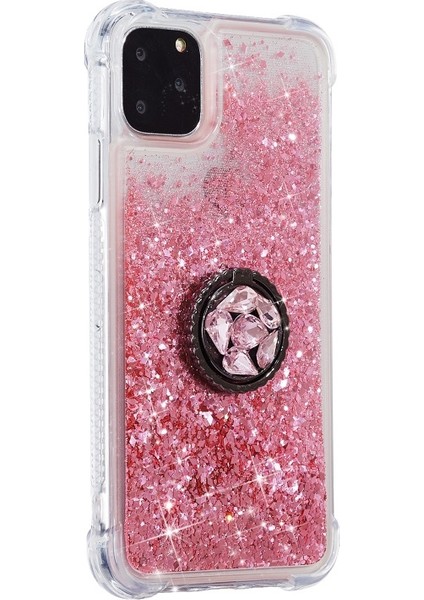 Apple iPhone 11 Pro Max 6.5 Inç Uyumlu Simli Telefon Kılıfı - Pembe (Yurt Dışından) fiyatları