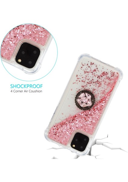 Apple iPhone 11 Pro Max 6.5 Inç Uyumlu Simli Telefon Kılıfı - Pembe (Yurt Dışından) modelleri