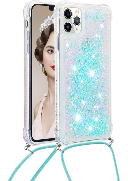 Apple iPhone 11 Pro 5.8 Inç Uyumlu Ayarlanabilir Ipli Simli Telefon Kılıfı - Mavi (Yurt Dışından) fiyatları