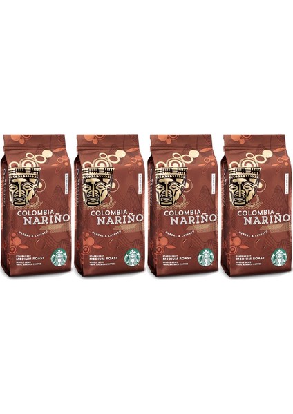 Colombia Narino Çekirdek Kahve 250 gr x 4