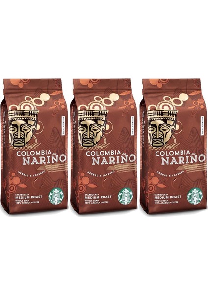 Colombia Narino Çekirdek Kahve 250 gr x 3