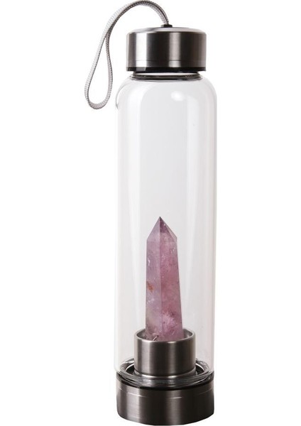 Ametist Doğal Taş Su Şişesi 550 ml