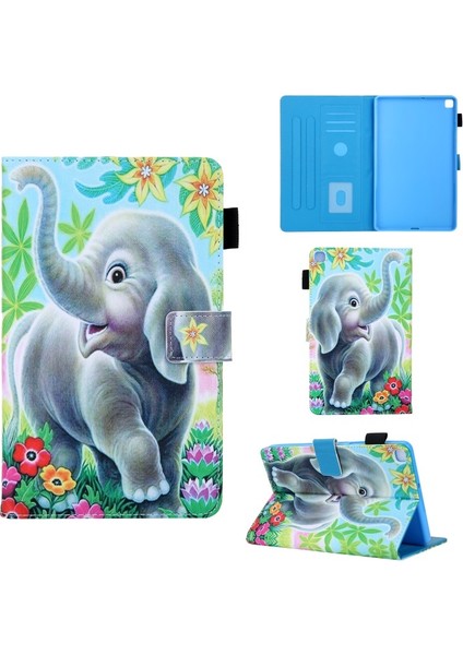 Deri Galaxy Tab A7 Lite 8.7-Inç Için Tablet Kılıfı (Yurt Dışından)