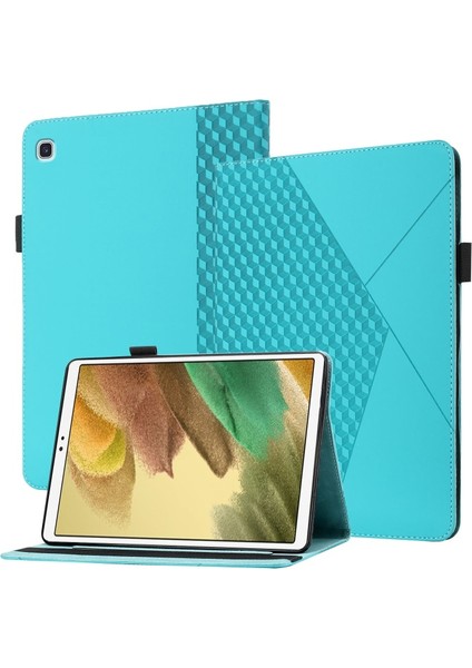 Tam Koruyucu Pu Deri Galaxy Tab A7 Lite 8.7-Inç T220 / T225 Için Tablet Kılıfı - Açık Mavi (Yurt Dışından)