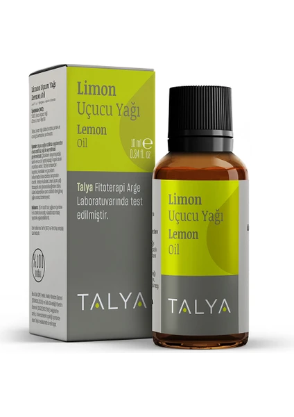 Limon Uçucu Yağı, %100 Saf ve Doğal, Bitkisel Uçucu Yağ, 10 ml