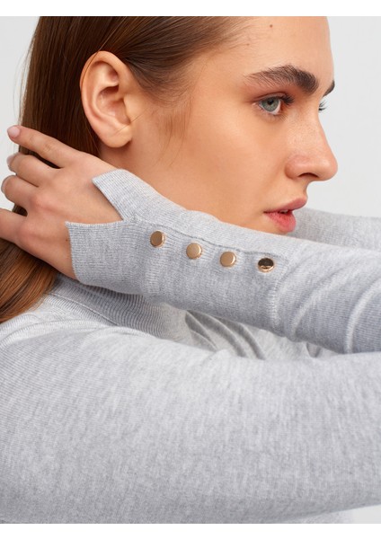 1268 Balıkçı Yaka Kolu Droplu Kazak fırsatları