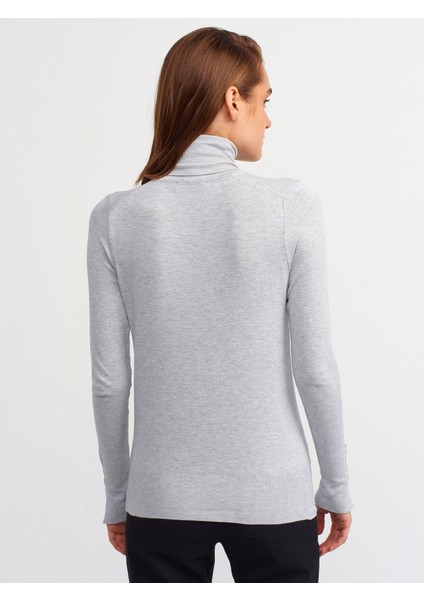 1268 Balıkçı Yaka Kolu Droplu Kazak modelleri