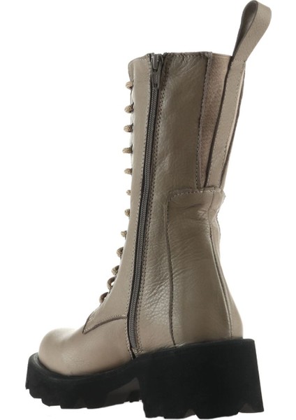 Gri Flotter Deri Kadın Topuklu Bot fırsatları