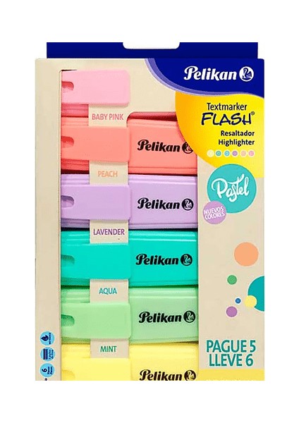 Fosforlu Kalem Pastel 6 Lı PL60078802FK6