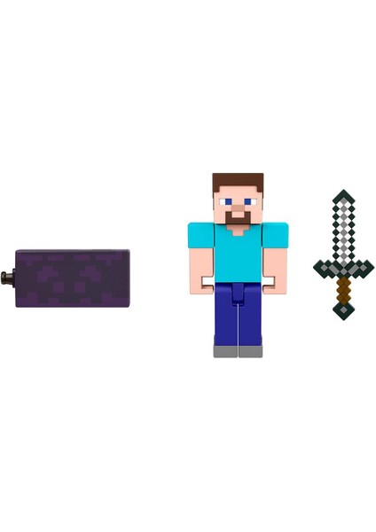 Minecraft Aksesuarlı Figürler HFC27 Steve Lisanslı Ürün