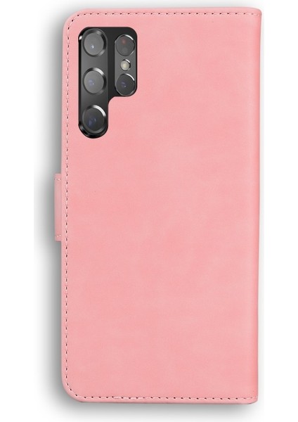 Su Geçirmez Suni Deri Stand Kapaklı Cüzdan Işlevli Telefon Kılıfı - Samsung Galaxy S22 Ultra (Yurt Dışından) modelleri
