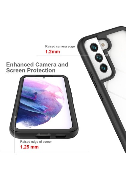 Darbeye Dayanıklı Tpu + Pc + Akrilik Hibrid Telefon Kılıfı - Samsung Galaxy S22 5g (Yurt Dışından) modelleri