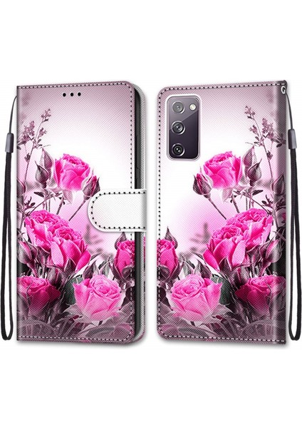 Darbeye Dayanıklı Cüzdan Işlevli Stand Kapaklı Desenli Telefon Kılıfı - Samsung Galaxy S20 Fe/S20 Fan Edıtıon/S20 Fe 5g/S20 Fan Edition 5g (Yurt Dışından)