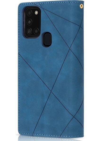 Su Geçirmez Cüzdan Işlevli Suni Deri Stand Kapaklı Telefon Kılıfı - Samsung Galaxy A21s (Yurt Dışından) modelleri